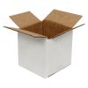 5x5x5 Cm Wit Doosje, Enkelvoudig Gegolfd