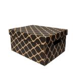 35x27x18cm Zwarte Doos - Ziplock Box Kraft