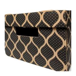 35x27x18cm Zwarte Doos - Ziplock Box Kraft